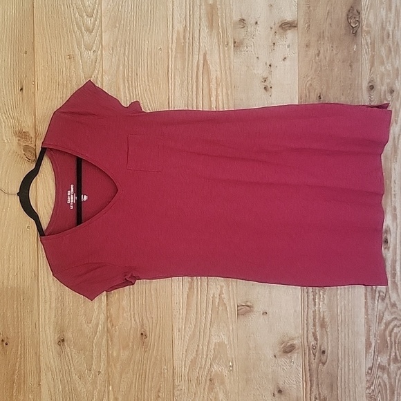 Gap Easy Fit Pocket Tee Shirt Dress in Red Size Medium - Picture 1 of 4